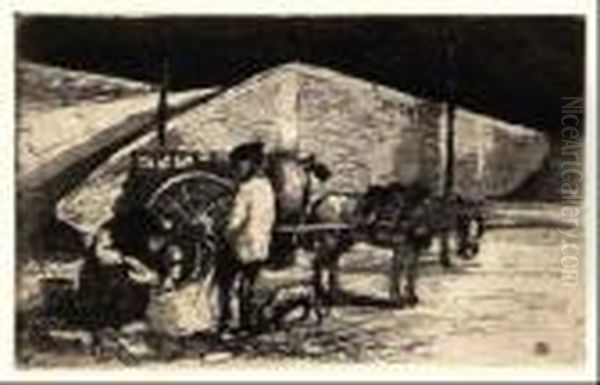 Los Traperos Oil Painting by Ricardo Baroja Nessi