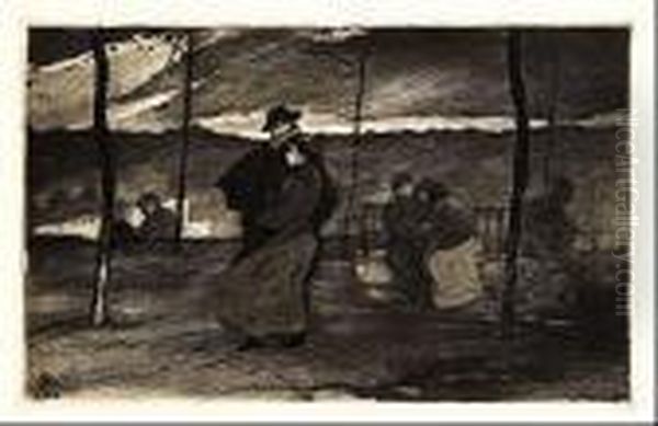 Los Novios Oil Painting by Ricardo Baroja Nessi