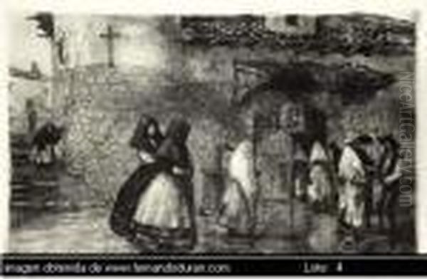 Untitled Oil Painting by Ricardo Baroja Nessi