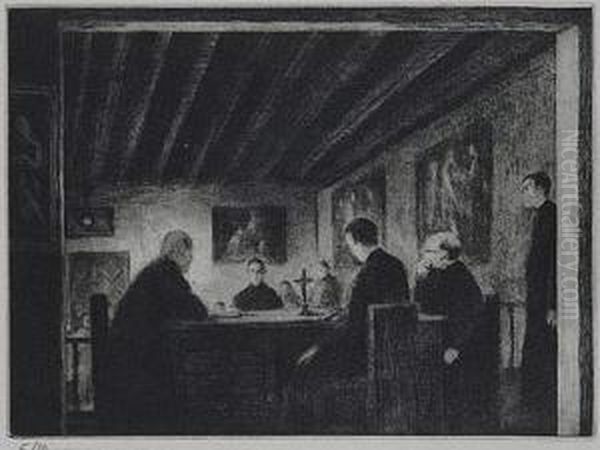 El Seminario O El Examen Oil Painting by Ricardo Baroja Nessi