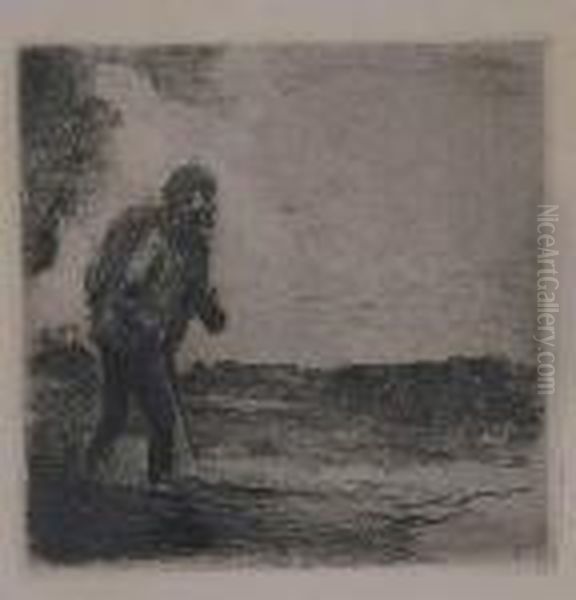 Excursionista Oil Painting by Ricardo Baroja Nessi