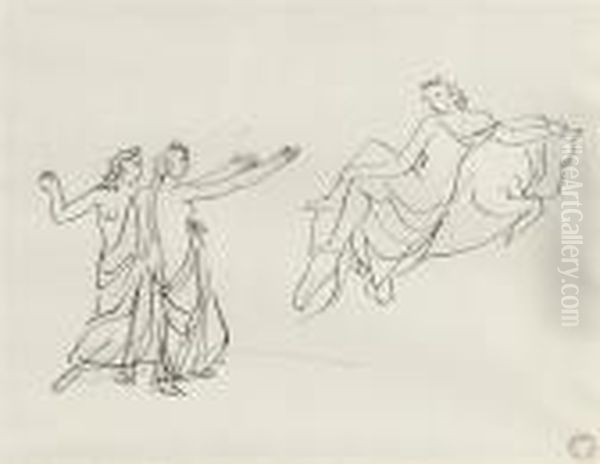 L'enlevement D'europe Oil Painting by Maurice Barraud