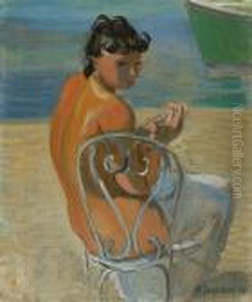 Apres Lebain Oil Painting by Maurice Barraud