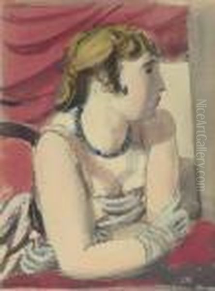 La Loge Oil Painting by Maurice Barraud