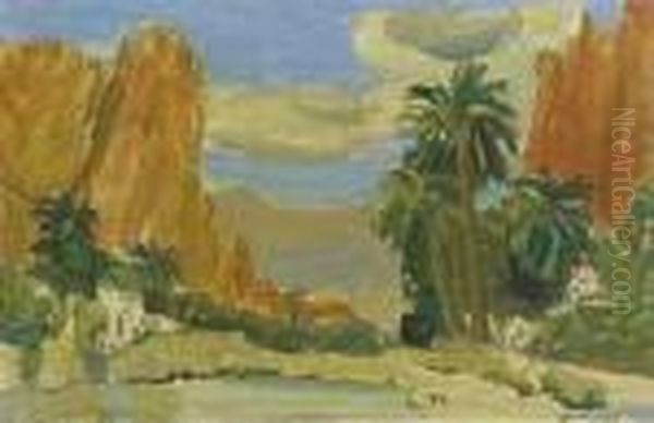 El Kantara Oil Painting by Maurice Barraud