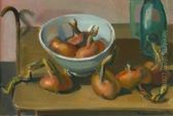 Les Oignons Oil Painting by Maurice Barraud