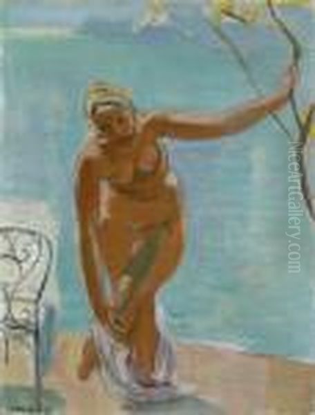 Baigneuse Oil Painting by Maurice Barraud