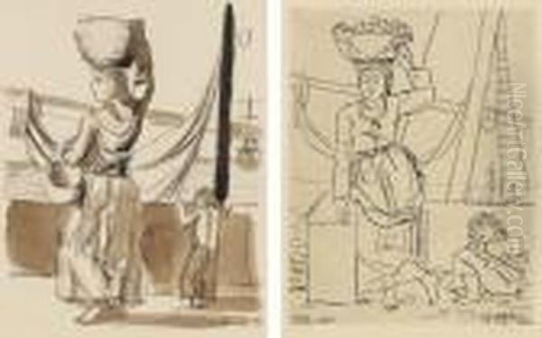 Orientalisme Oil Painting by Maurice Barraud