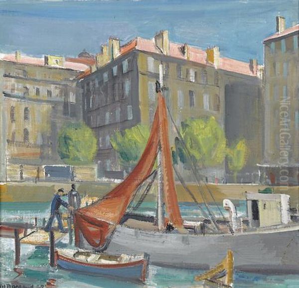Le Vieux Port Oil Painting by Maurice Barraud