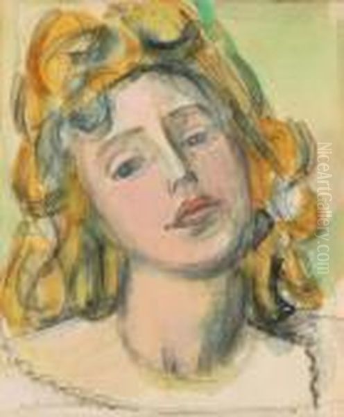 Frauenportrat Oil Painting by Maurice Barraud