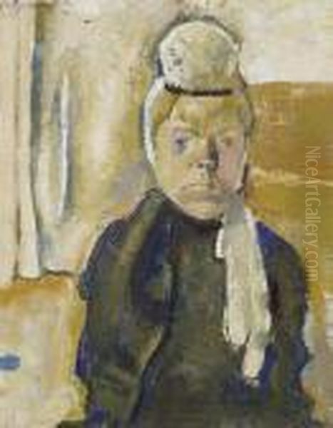 Bigoudenne, Femme Bretonne Oil Painting by Maurice Barraud