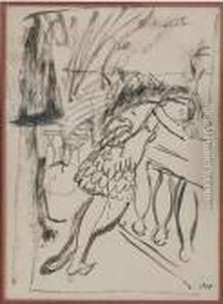 Jeune Fille A La Terrasse Oil Painting by Maurice Barraud