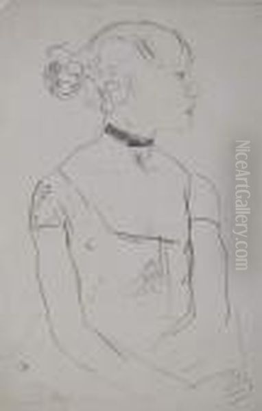 Buste De Danseuse Oil Painting by Maurice Barraud