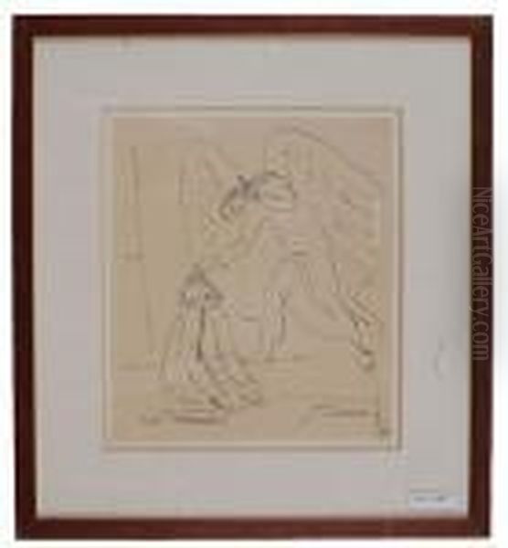 Angel. Oil Painting by Maurice Barraud