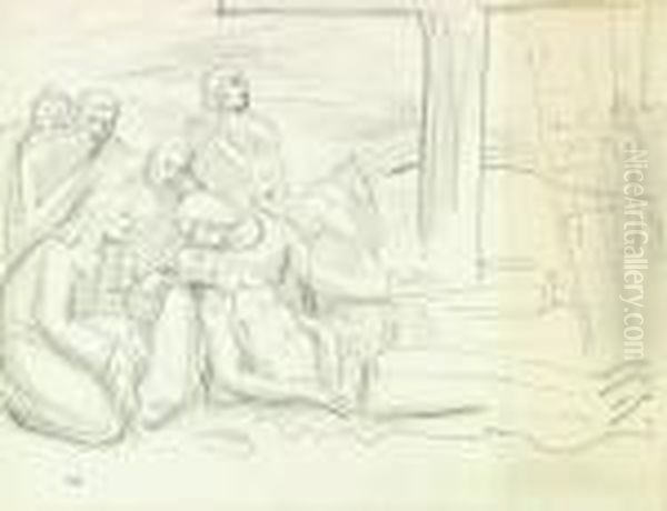 Kreuzabnahme Christi Oil Painting by Maurice Barraud