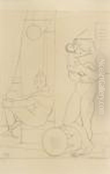 Saltimbanques. Oil Painting by Maurice Barraud