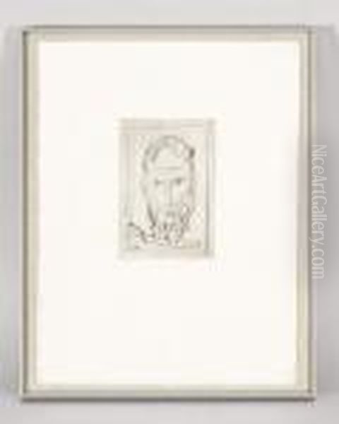 Tete De Nicolas De Flue Oil Painting by Maurice Barraud