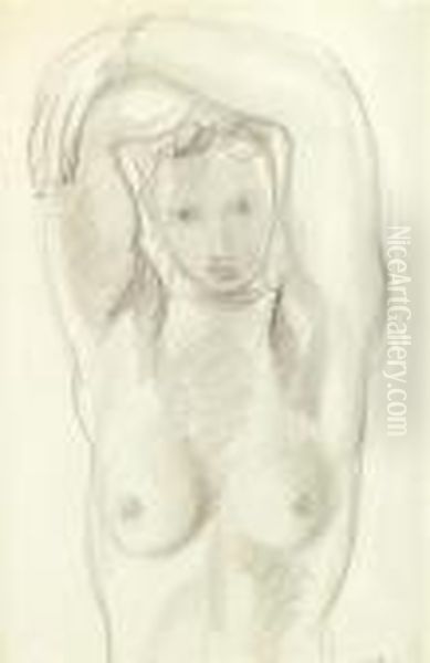 Buste De Femme Oil Painting by Maurice Barraud