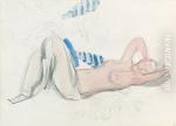 Nu Couche. Oil Painting by Maurice Barraud