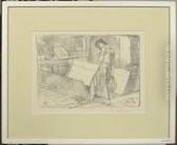 Marchande De Fruits. Oil Painting by Maurice Barraud