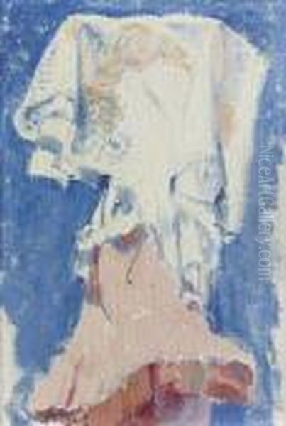 Olstudie Einer Tanzerin. Oil Painting by Maurice Barraud