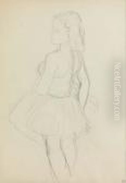 Jeune Fille. Oil Painting by Maurice Barraud