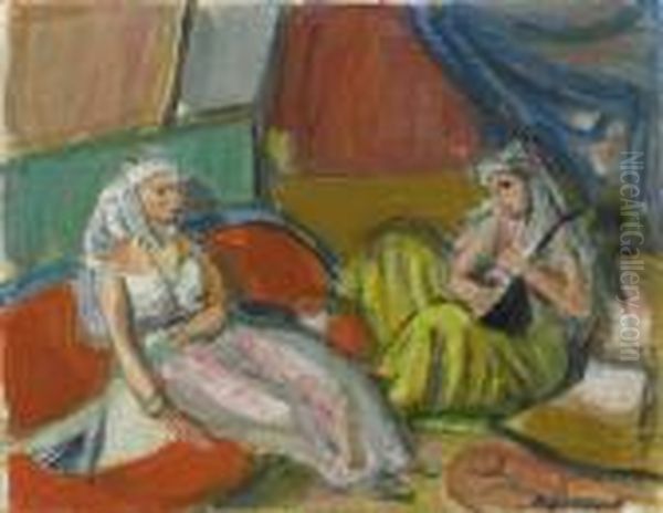 Odalisques Oil Painting by Maurice Barraud