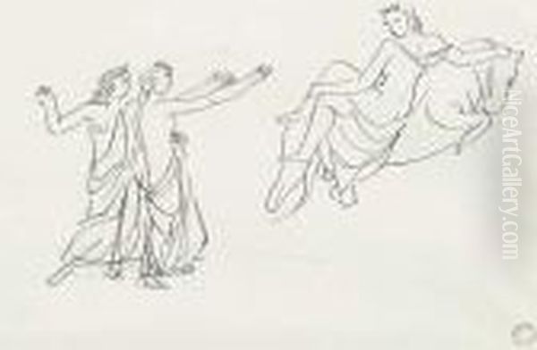 L'enlevement D'europe Oil Painting by Maurice Barraud