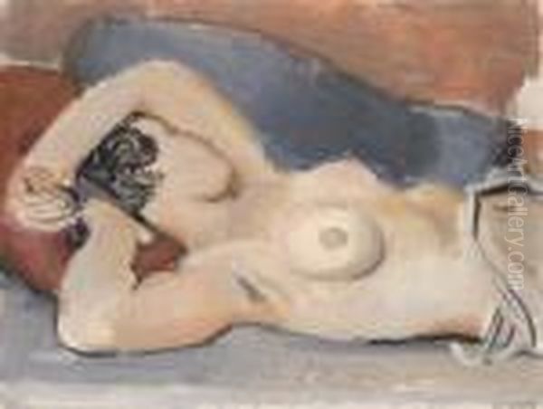 Nu Allongee Oil Painting by Maurice Barraud