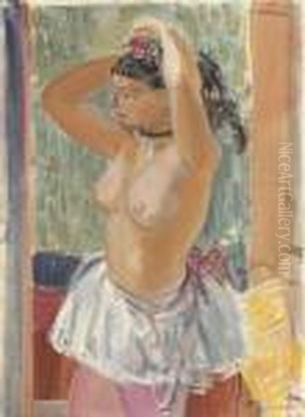 La Rose Rouge Oil Painting by Maurice Barraud