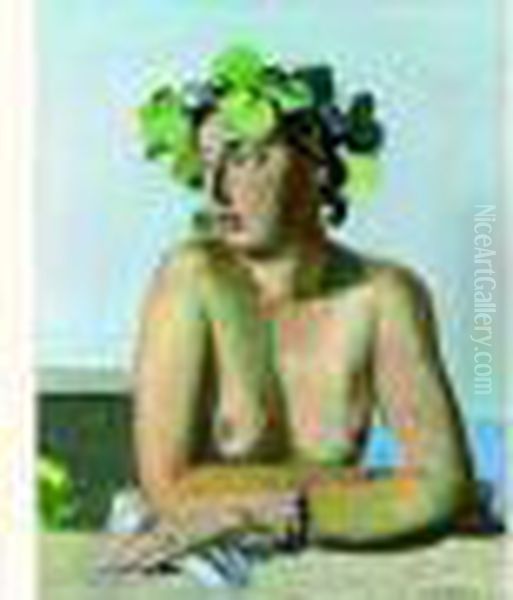 Bacchante Oil Painting by Maurice Barraud