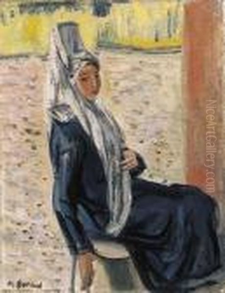 Sitzende Frau Oil Painting by Maurice Barraud
