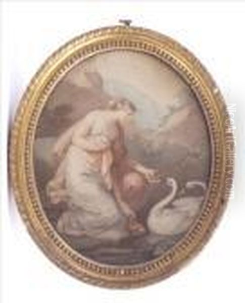Leda And The Swan Oil Painting by Francesco Bartolozzi