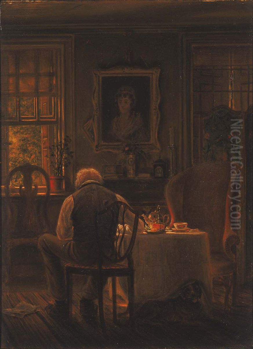 The Widower Oil Painting by Edward Lamson Henry