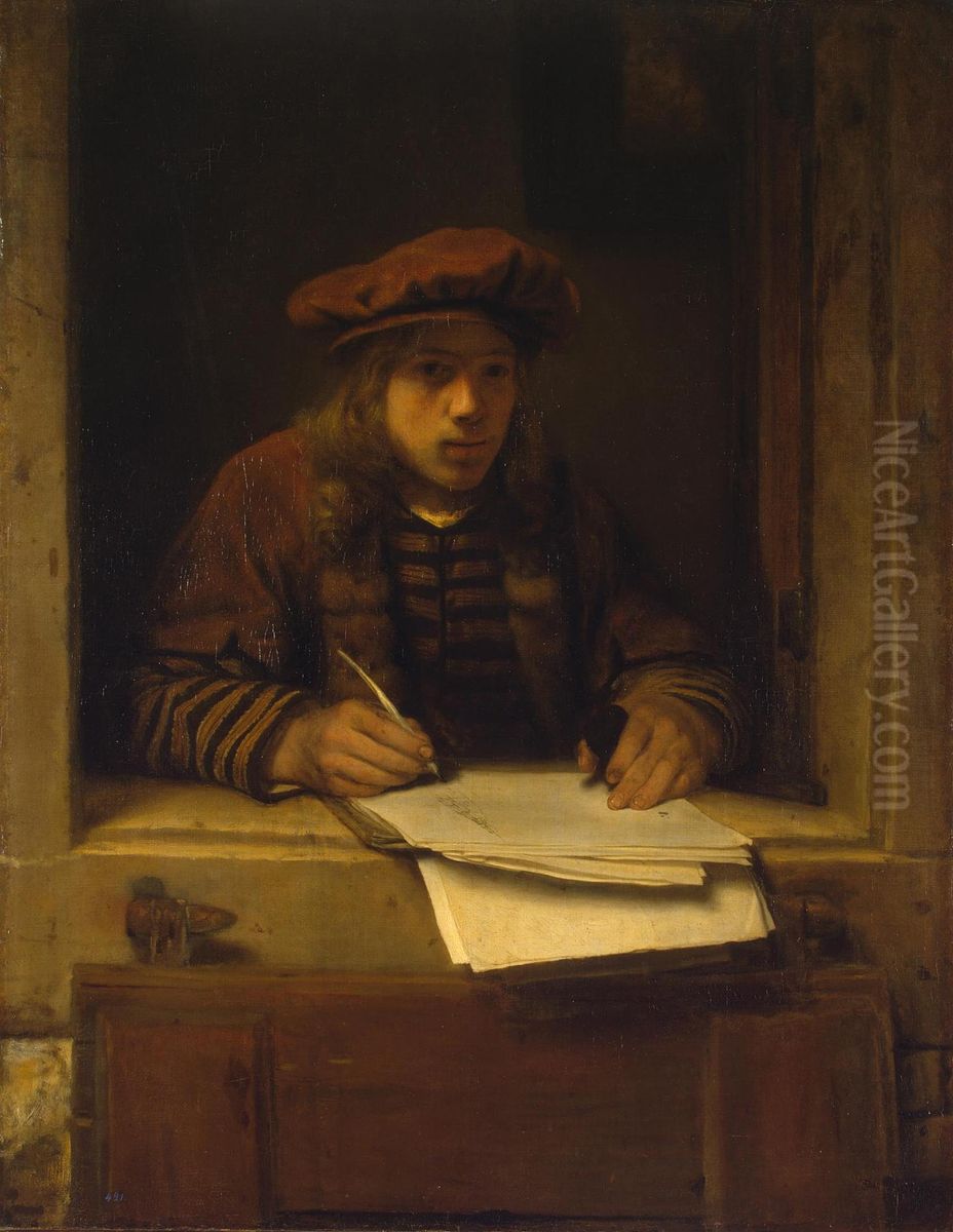 Self-Portrait Oil Painting by Samuel Van Hoogstraten