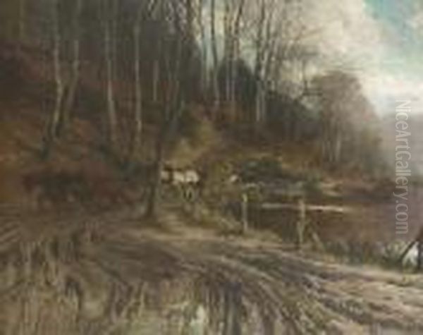 Debardage Au Rouge-cloitre Oil Painting by Alfred Bastien