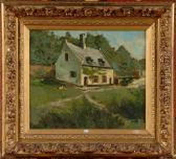 Coin Du Rouge-cloitre Oil Painting by Alfred Bastien