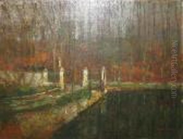 Vue Du Parc Oil Painting by Alfred Bastien