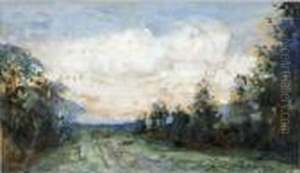 Paysage Oil Painting by Alfred Bastien