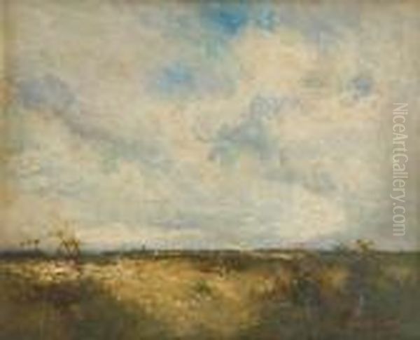 Vue De Campine Oil Painting by Alfred Bastien