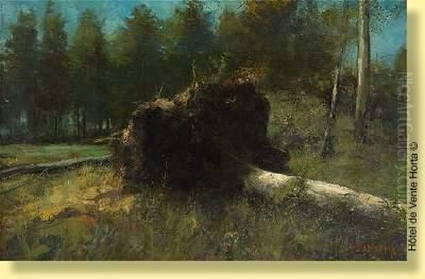 La Souche Oil Painting by Alfred Bastien