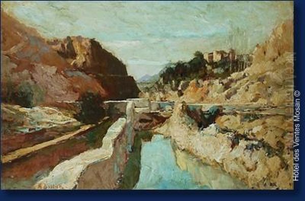 Vue De L'atlas Oil Painting by Alfred Bastien