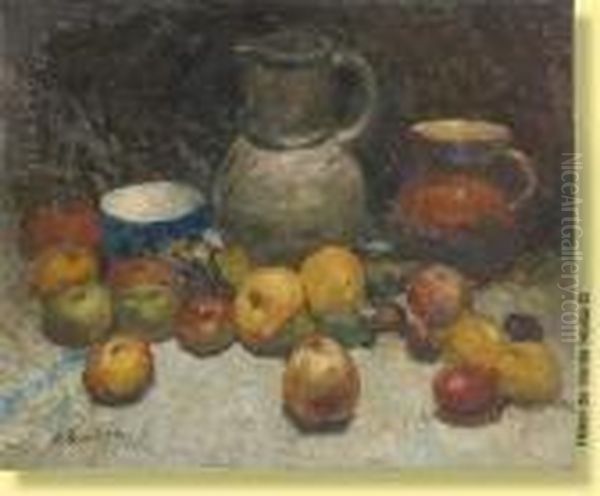 Nature Morte Oil Painting by Alfred Bastien