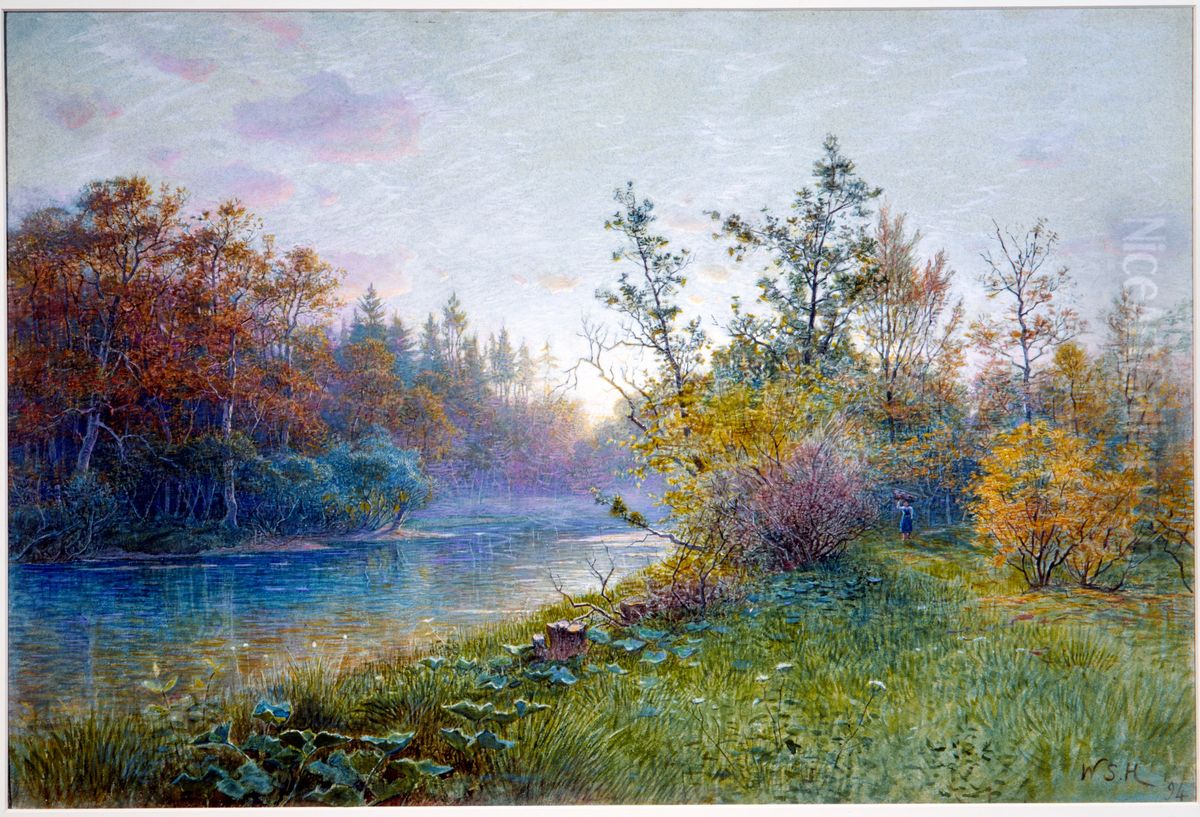 Mill Dam in Traunstein Oil Painting by William Stanley Haseltine