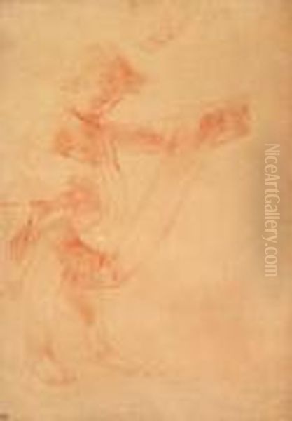 Studio Di Fanciullo Che Regge Cartiglio Oil Painting by Pompeo Gerolamo Batoni