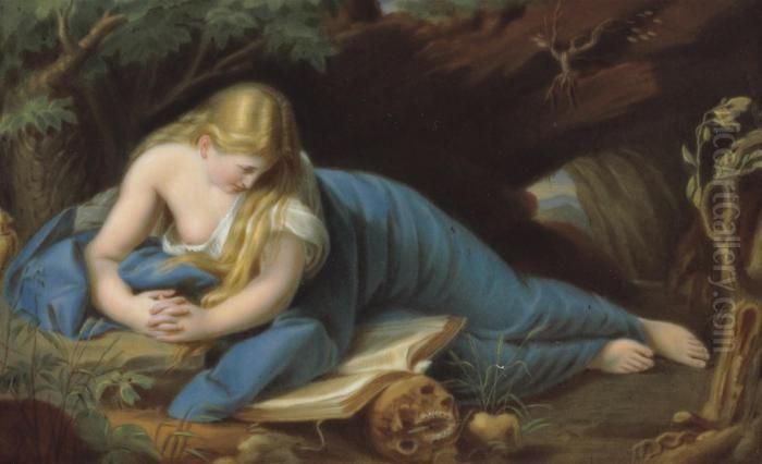 Late 19th/20th Century, Impressed Monogram And Sceptre Mark, H Andcypher, 183 120 Oil Painting by Pompeo Gerolamo Batoni