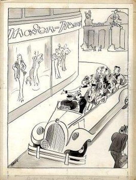 Ohne Titel Oil Painting by Max Bauer