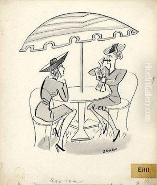 Ohne Titel Oil Painting by Max Bauer