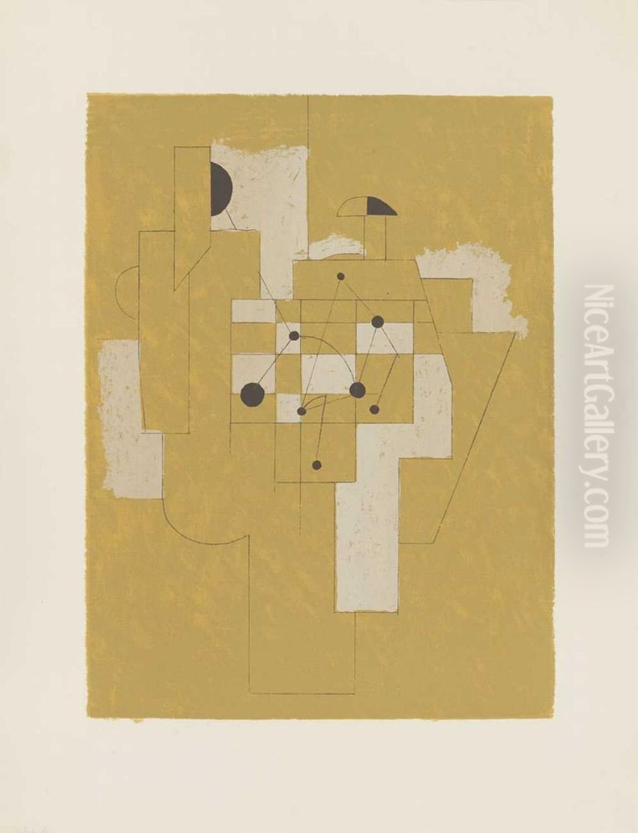 Schach Oil Painting by Willi Baumeister