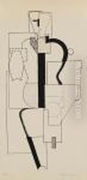 Archaische Figur Oil Painting by Willi Baumeister